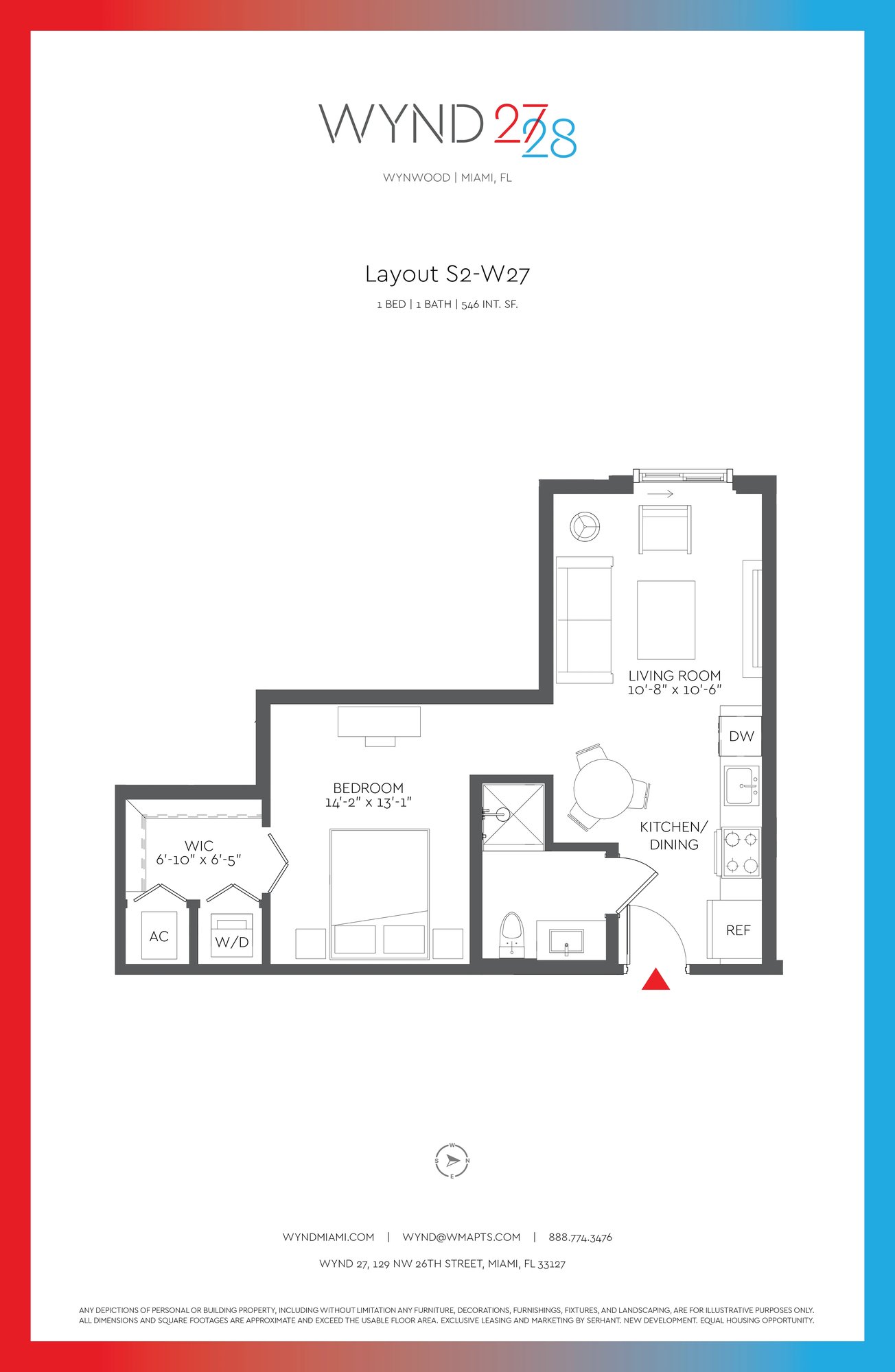 W27 - Studio (546 SF)