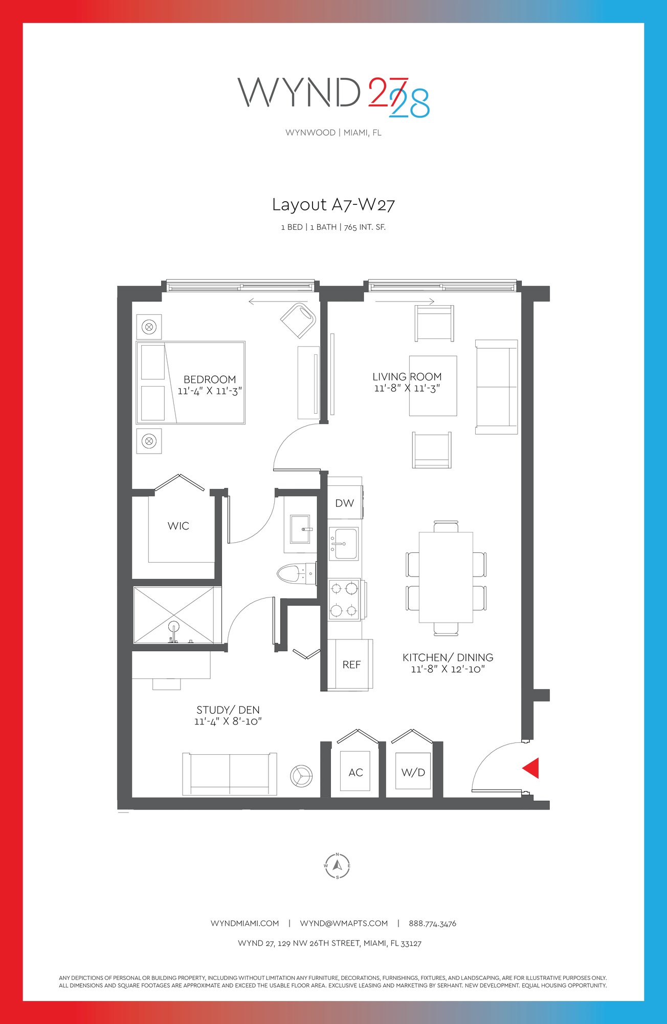 W27 - 1BR 1BA (765 SF)