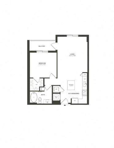 1 Bed/1 Bath-2A3