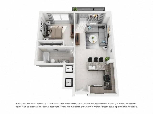 1 Bed/1 Bath-1A3