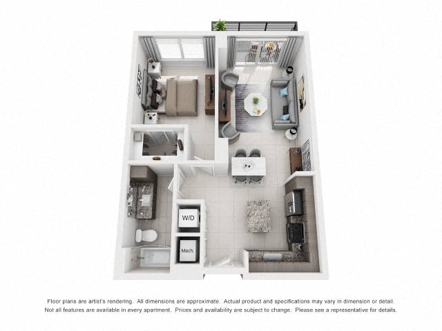 1 Bed/1 Bath-1A2
