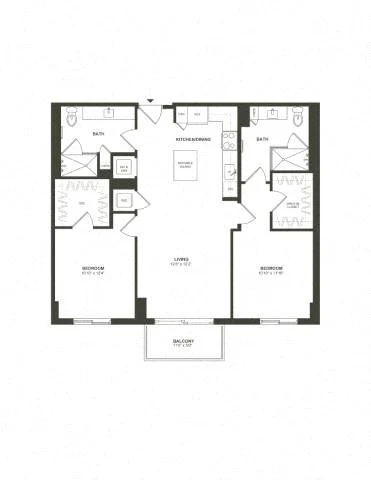 2 Bed/2 Bath-2B1