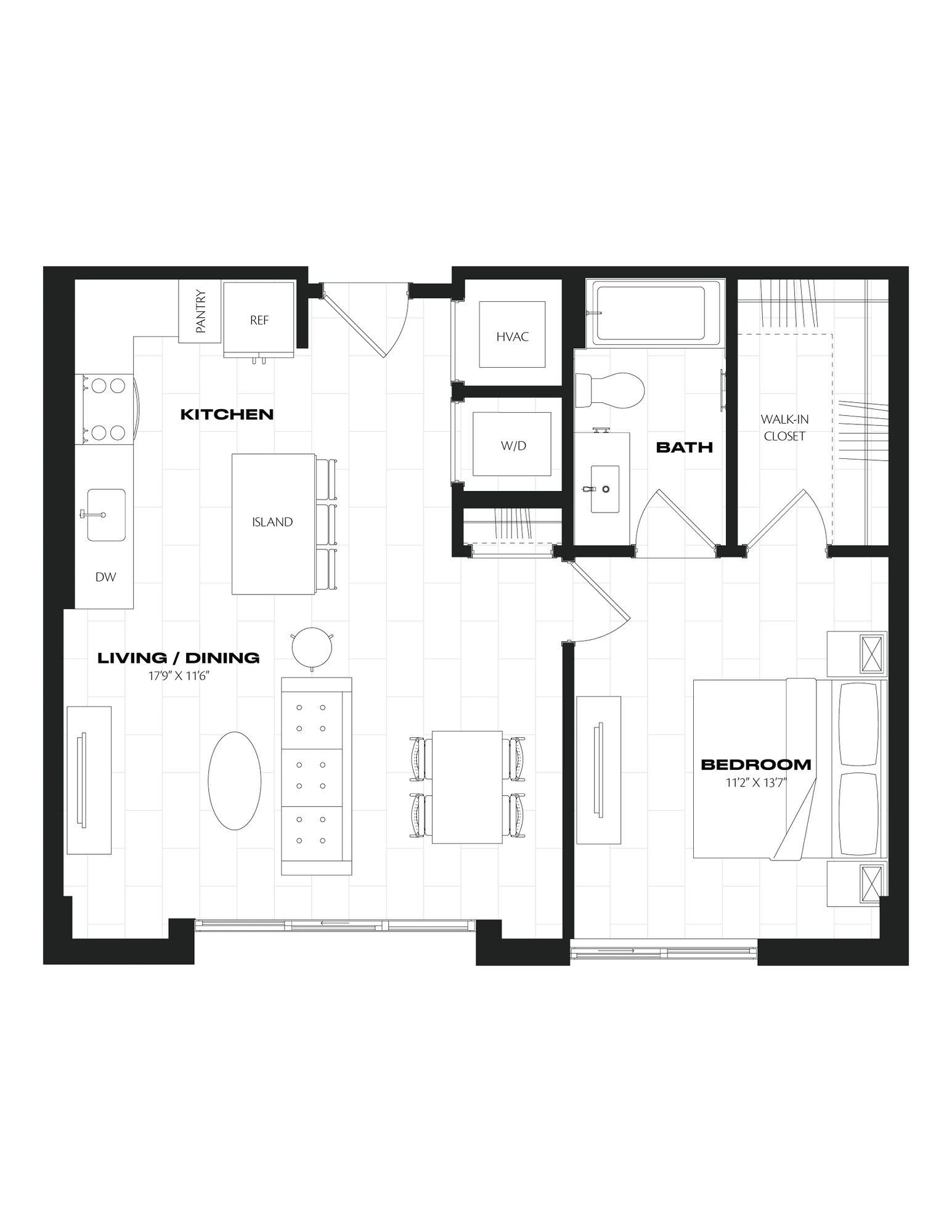 1 Bed/1 Bath-B6.1.1