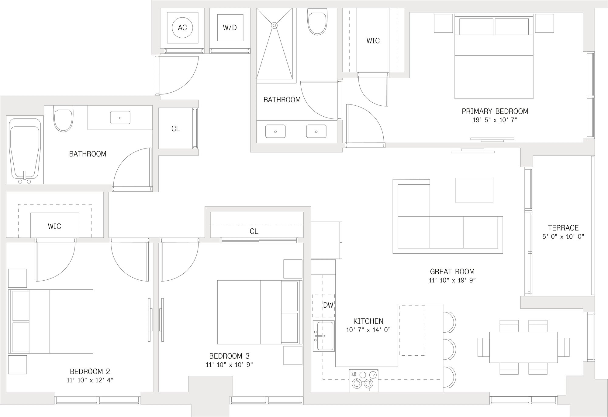 3 Bed/ 2 Bath-C1