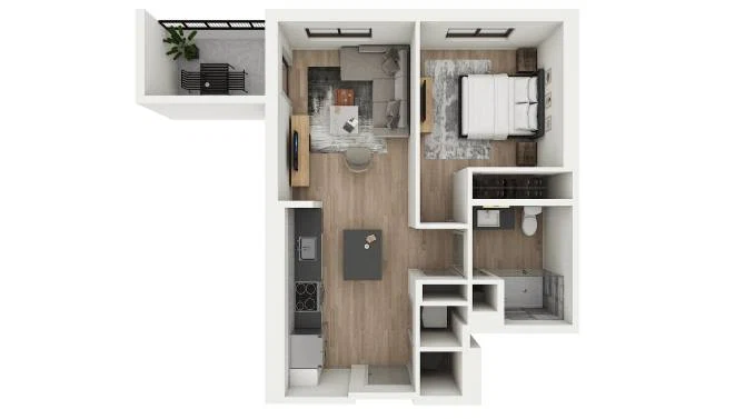 1 Bed/1 Bath-2A1