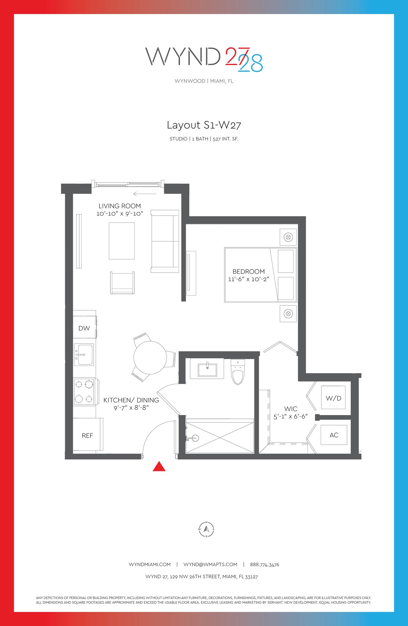 W27 - Studio (527 SF)