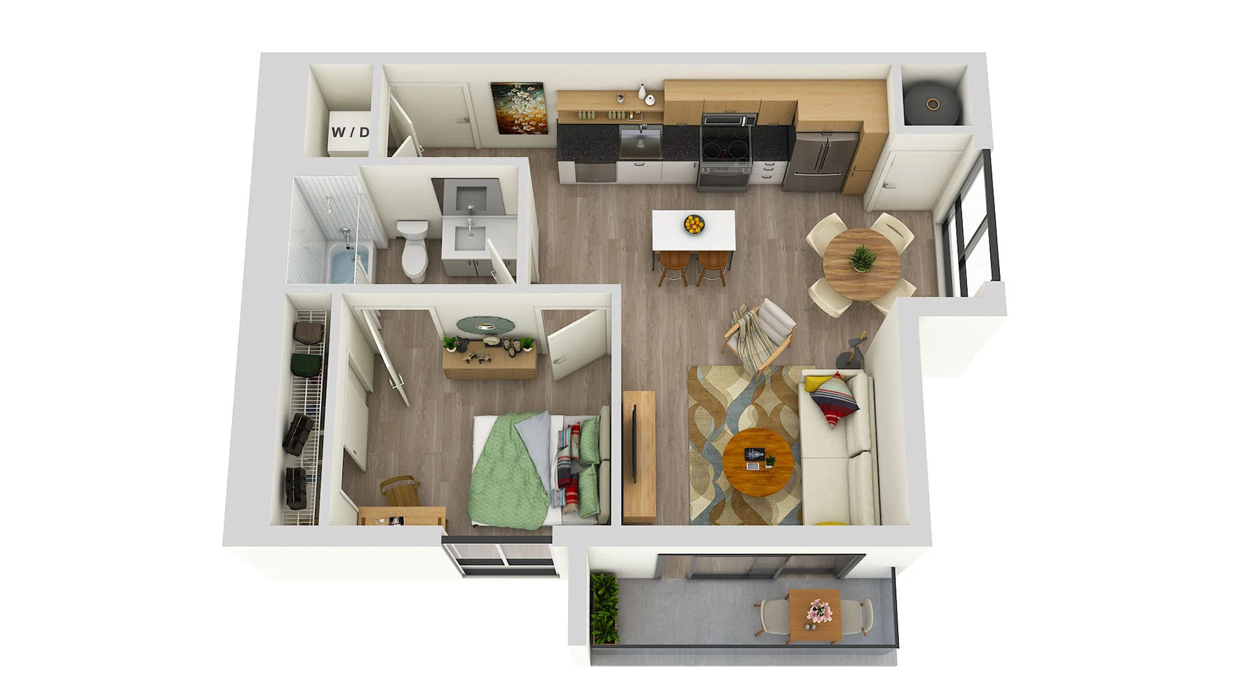 1 Bedroom 1 Bath