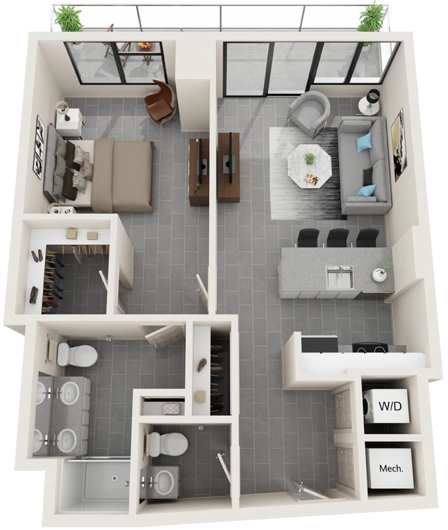 One Bedroom D
