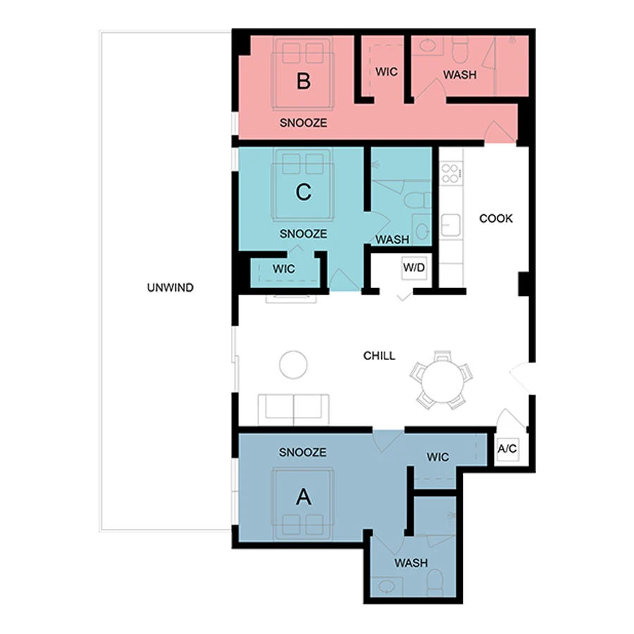 Rent By Bedroom (3D)