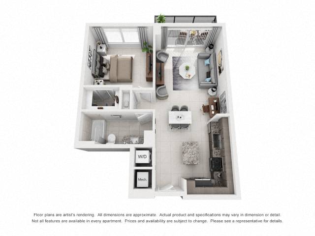 1 Bed/1 Bath-1A1