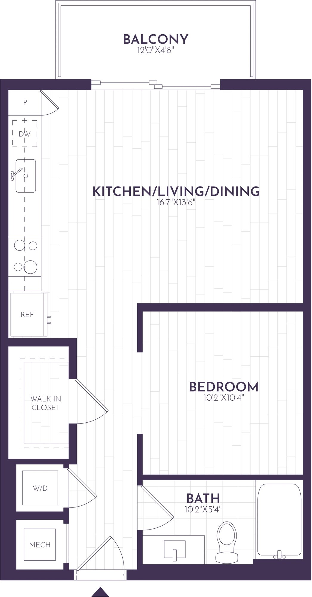 Jr. 1 Bed/1 Bath-ST