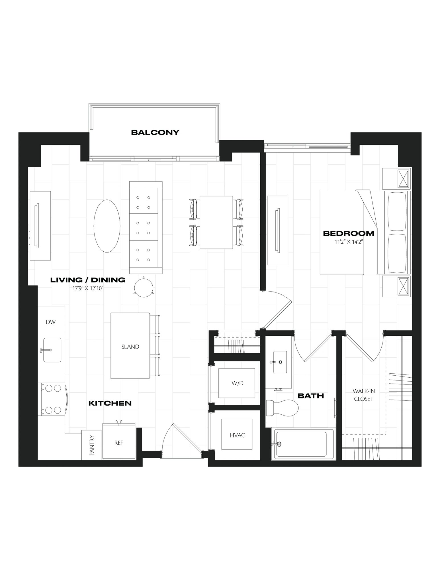 1 Bed/1 Bath-B6.1