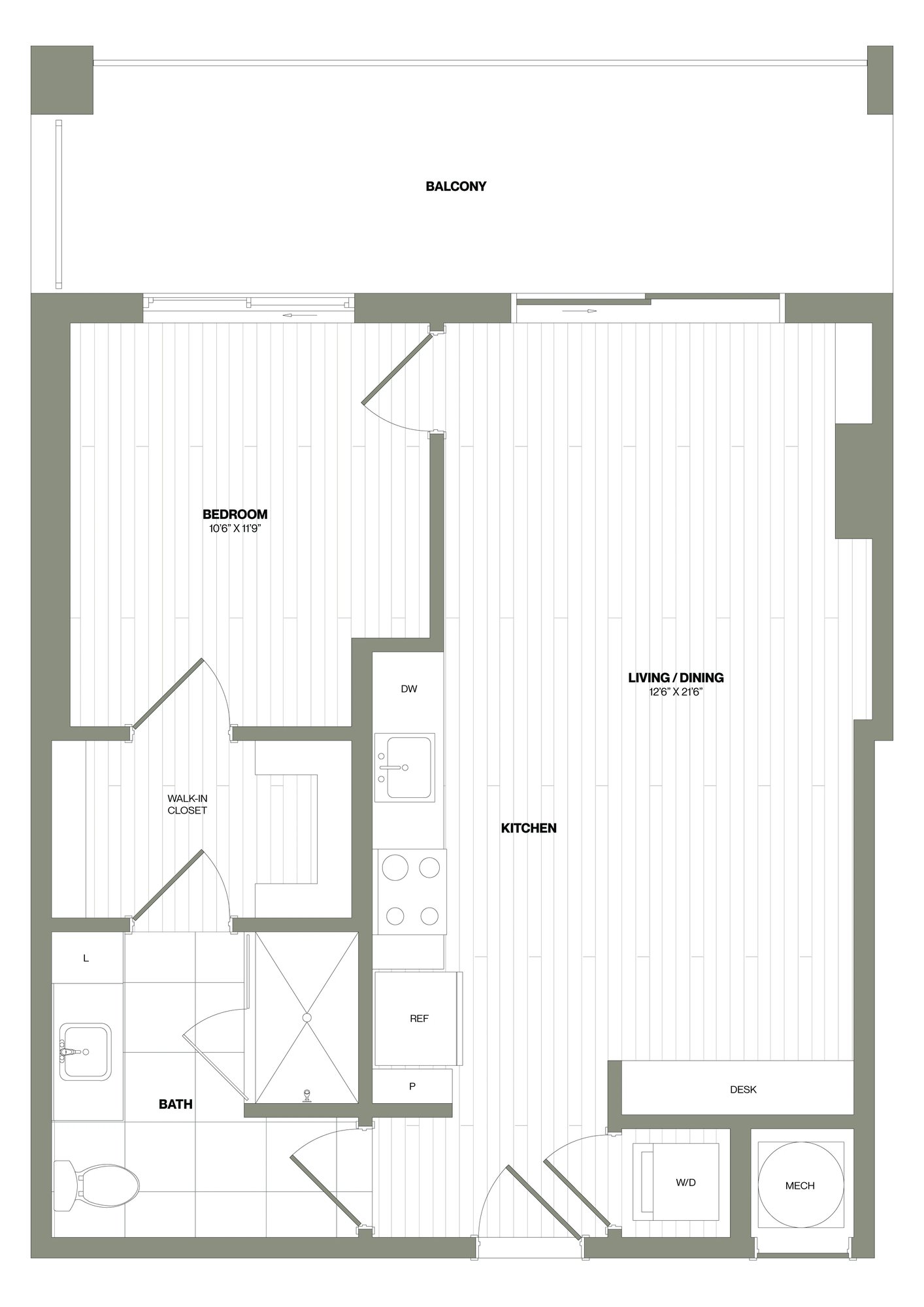 1 Bed/1 Bath-A1C