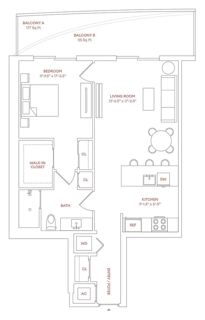 1 Bedroom 1 Bathroom