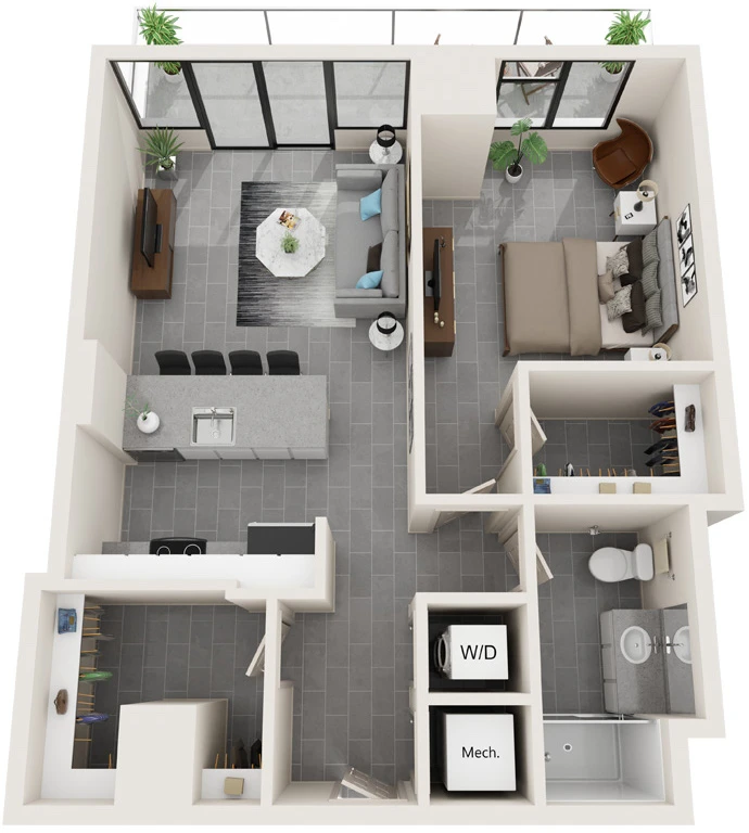 One Bedroom H