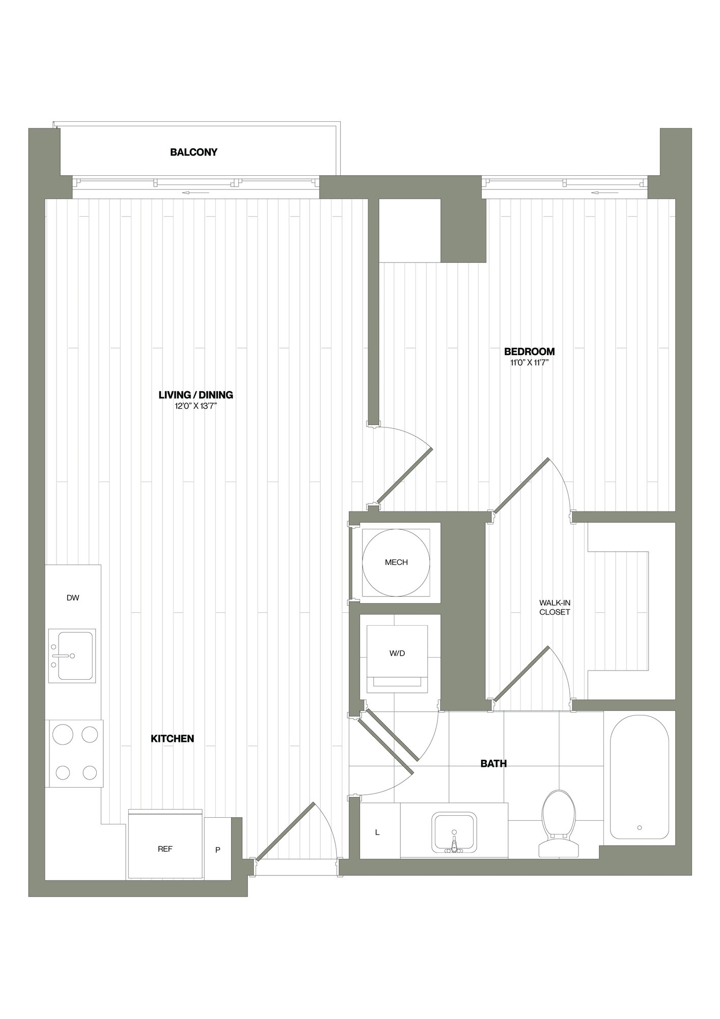 1 Bed/1 Bath-A4 WDU