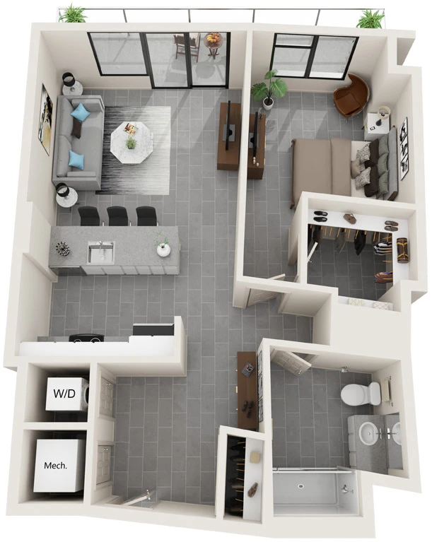 One Bedroom C